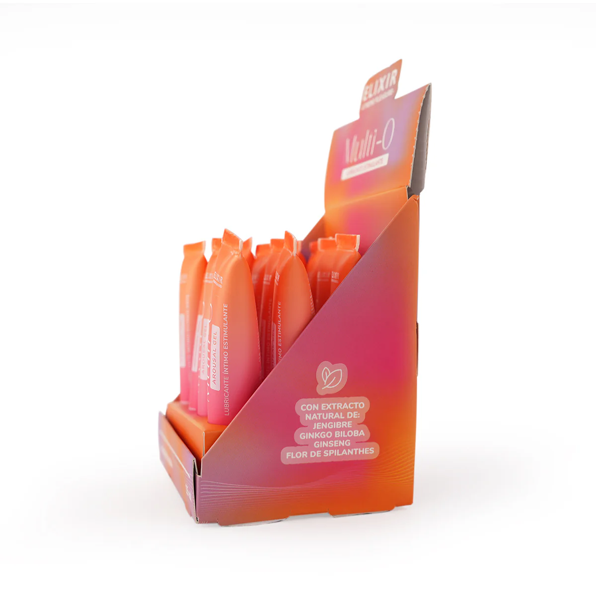 Caja x 12 Gel Lubricante Íntimo Multi Orgasmos Elixir 15 ml - Image 3
