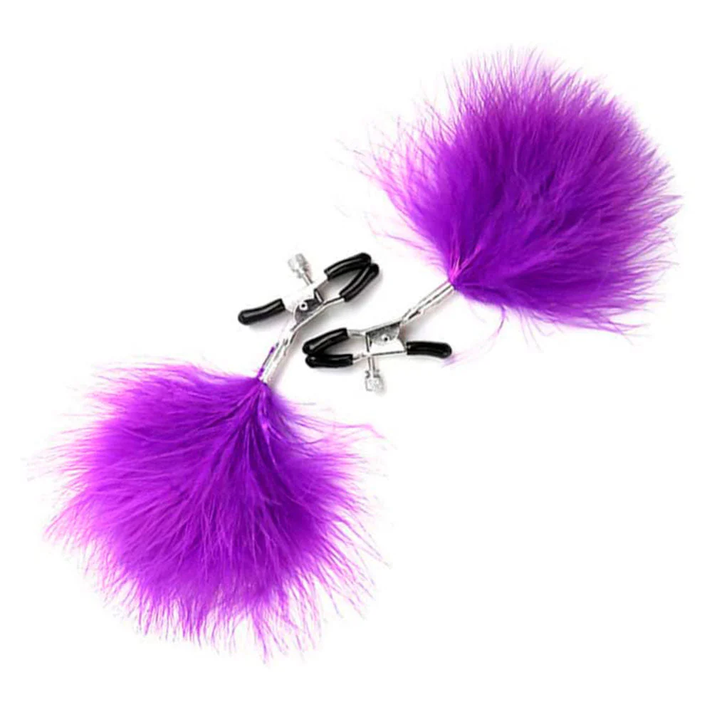 Pinza De Pezones Pompón Morado Camtoyz - Image 4